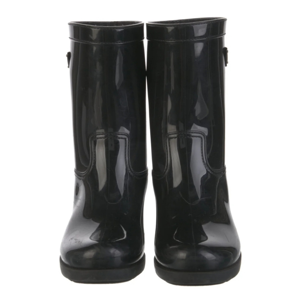 Prada Glossy Black Women's Rain Boots